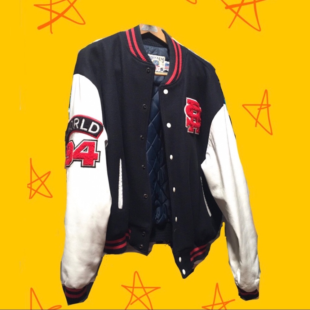 Vintage 90s Rolling Stones letterman jacket